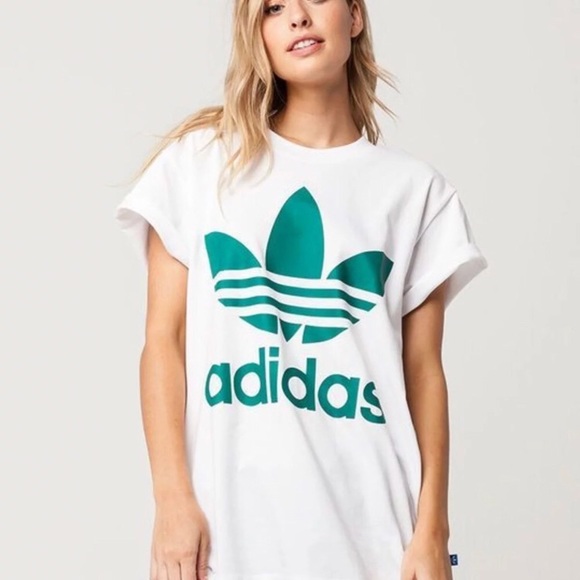 adidas big trefoil tee womens